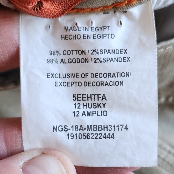 NWT Wrangler Straight 4-Way Flex Chino Pants Size 12 Husky - Picture 9 of 16